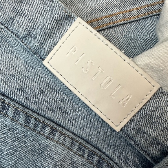 Pistola Presley High Rise Straight Leg Distressed Jean - Picture 8 of 8